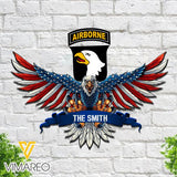 Personalized U.S Division Metal Sign Printed 22FEB-HC09