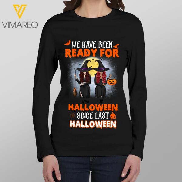 PERSONALIZED READY FOR HALLOWEEN LONG SLEEVE TSHIRT TNDT1208