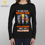 PERSONALIZED READY FOR HALLOWEEN LONG SLEEVE TSHIRT TNDT1208