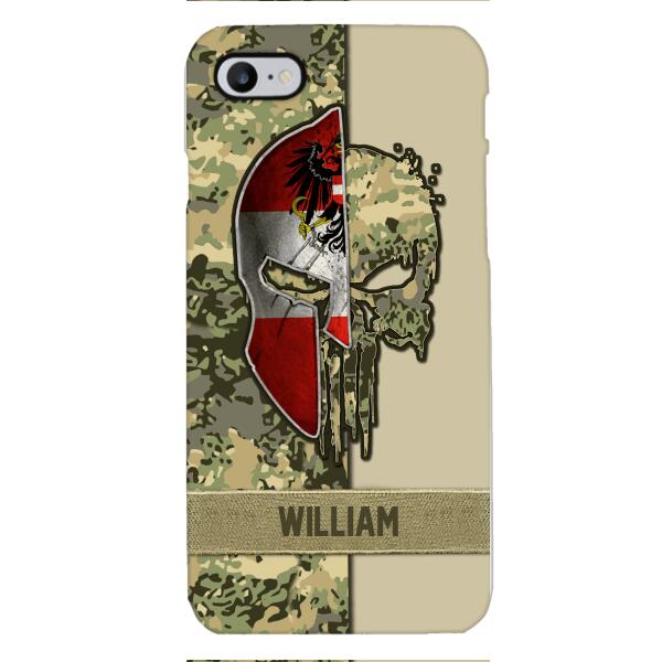 Personalized Austria Veteran/ Soldier Phone Case Printed 22FEB-DT11