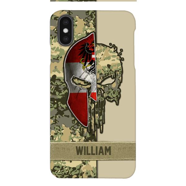 Personalized Austria Veteran/ Soldier Phone Case Printed 22FEB-DT11