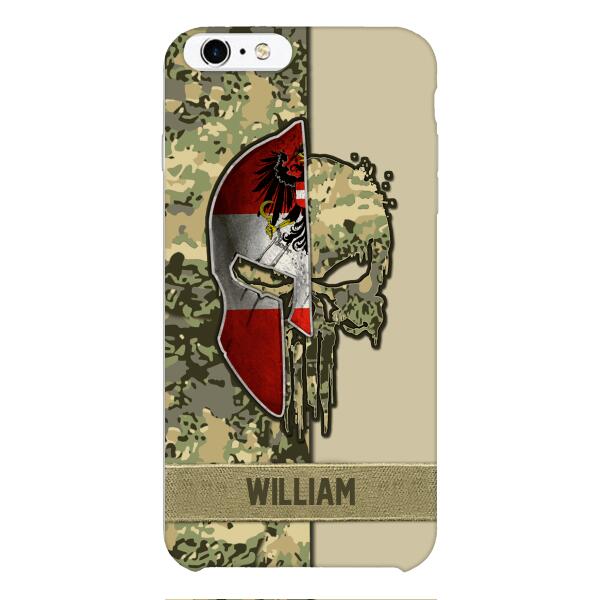 Personalized Austria Veteran/ Soldier Phone Case Printed 22FEB-DT11