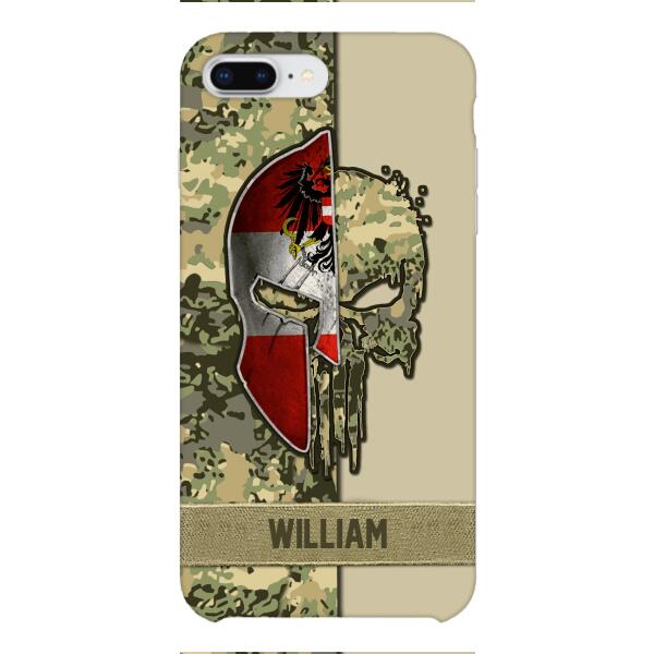 Personalized Austria Veteran/ Soldier Phone Case Printed 22FEB-DT11