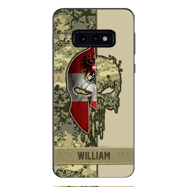 Personalized Austria Veteran/ Soldier Phone Case Printed 22FEB-DT11