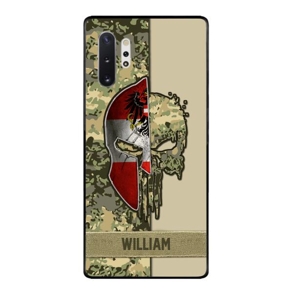 Personalized Austria Veteran/ Soldier Phone Case Printed 22FEB-DT11