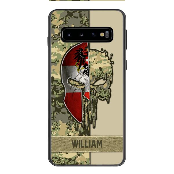 Personalized Austria Veteran/ Soldier Phone Case Printed 22FEB-DT11