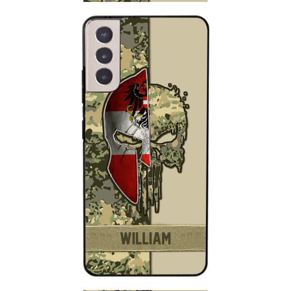 Personalized Austria Veteran/ Soldier Phone Case Printed 22FEB-DT11