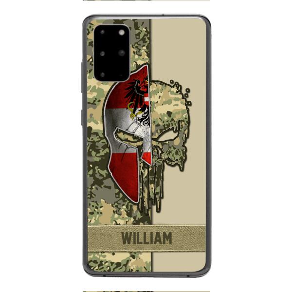 Personalized Austria Veteran/ Soldier Phone Case Printed 22FEB-DT11