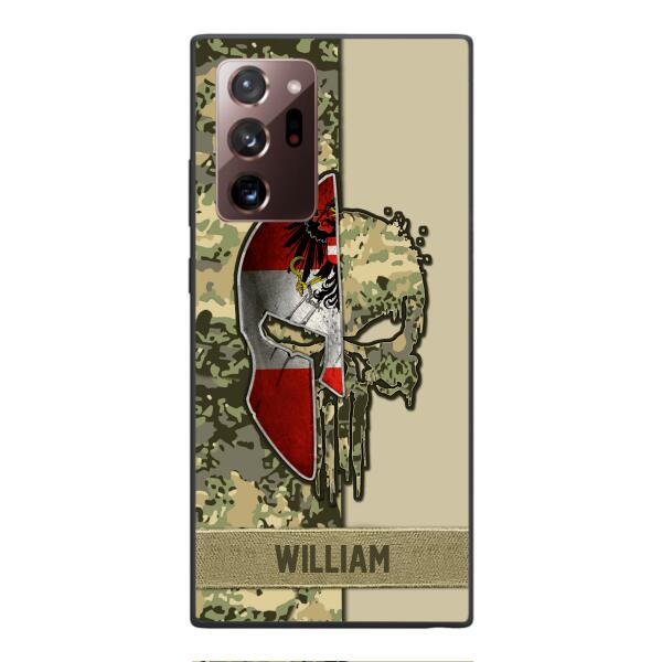 Personalized Austria Veteran/ Soldier Phone Case Printed 22FEB-DT11