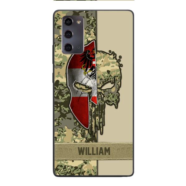 Personalized Austria Veteran/ Soldier Phone Case Printed 22FEB-DT11
