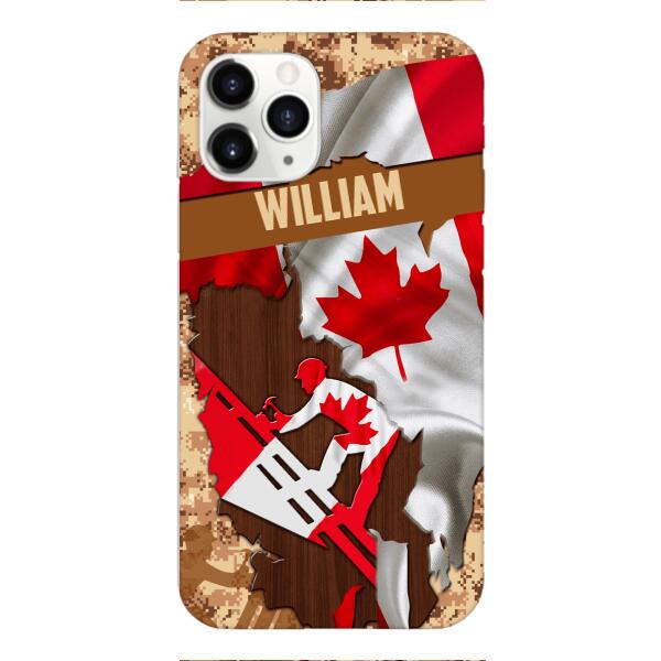 Personalized Canadian Roofer Phone Case Printed 22FEB-DT11