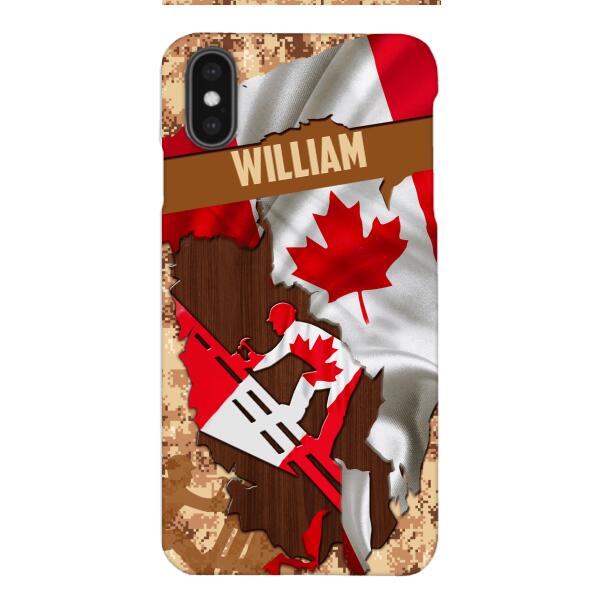 Personalized Canadian Roofer Phone Case Printed 22FEB-DT11