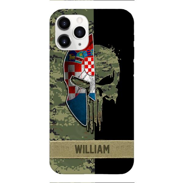 Personalized Croatia Veteran/ Soldier Phone Case Printed 22FEB-DT11