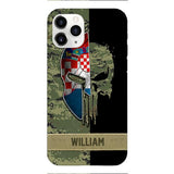 Personalized Croatia Veteran/ Soldier Phone Case Printed 22FEB-DT11