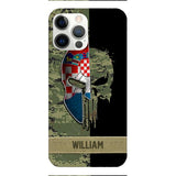 Personalized Croatia Veteran/ Soldier Phone Case Printed 22FEB-DT11