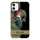 Personalized Croatia Veteran/ Soldier Phone Case Printed 22FEB-DT11