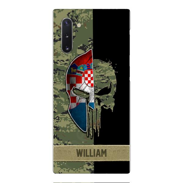 Personalized Croatia Veteran/ Soldier Phone Case Printed 22FEB-DT11
