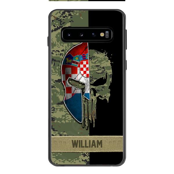 Personalized Croatia Veteran/ Soldier Phone Case Printed 22FEB-DT11