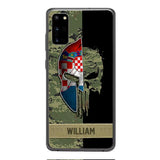 Personalized Croatia Veteran/ Soldier Phone Case Printed 22FEB-DT11