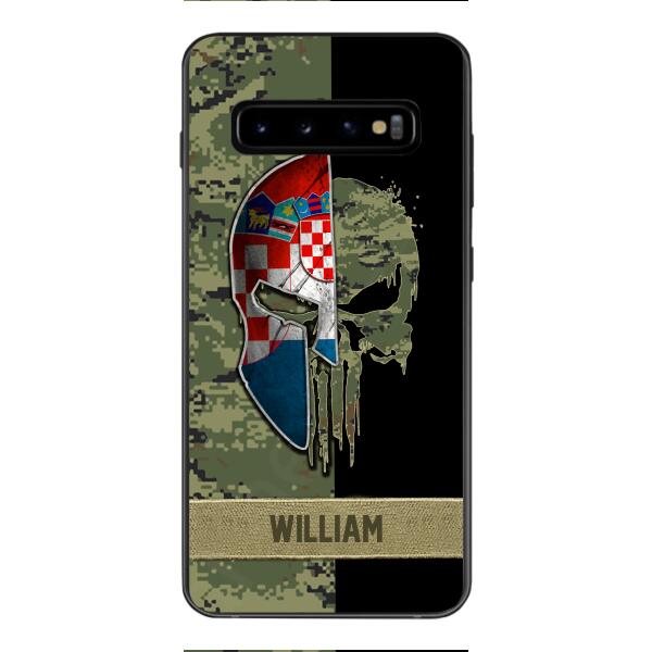 Personalized Croatia Veteran/ Soldier Phone Case Printed 22FEB-DT11