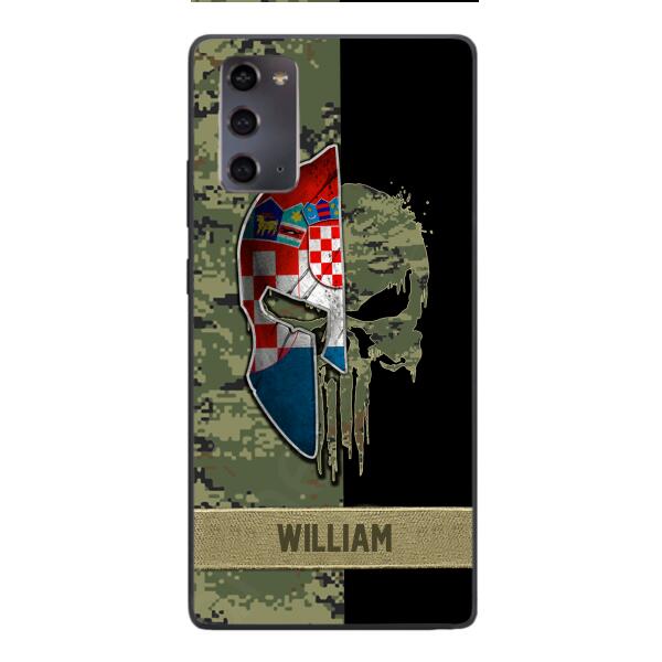 Personalized Croatia Veteran/ Soldier Phone Case Printed 22FEB-DT11