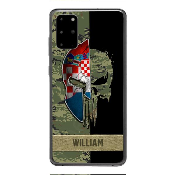 Personalized Croatia Veteran/ Soldier Phone Case Printed 22FEB-DT11