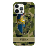 Personalized Swedish Veteran/ Soldier Phone Case Printed 22FEB-DT11