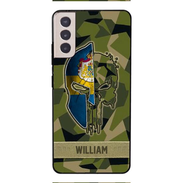 Personalized Swedish Veteran/ Soldier Phone Case Printed 22FEB-DT11