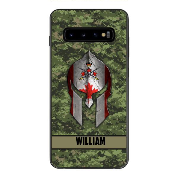 Personalized Canadian Veteran/ Soldier Phone Case Printed 22FEB-HC11