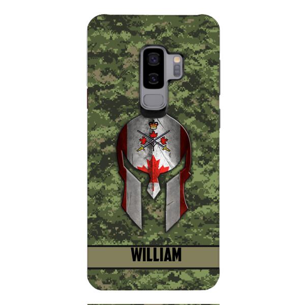 Personalized Canadian Veteran/ Soldier Phone Case Printed 22FEB-HC11