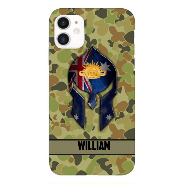 Personalized Australian Veteran/ Soldier Phone Case Printed 22FEB-HC11