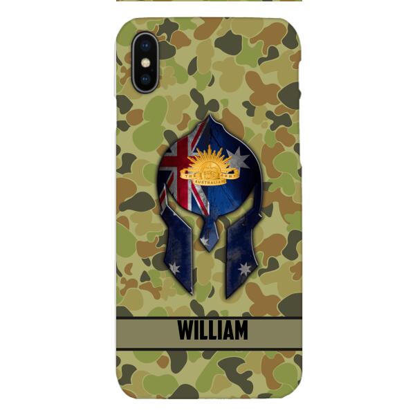 Personalized Australian Veteran/ Soldier Phone Case Printed 22FEB-HC11