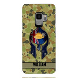 Personalized Australian Veteran/ Soldier Phone Case Printed 22FEB-HC11