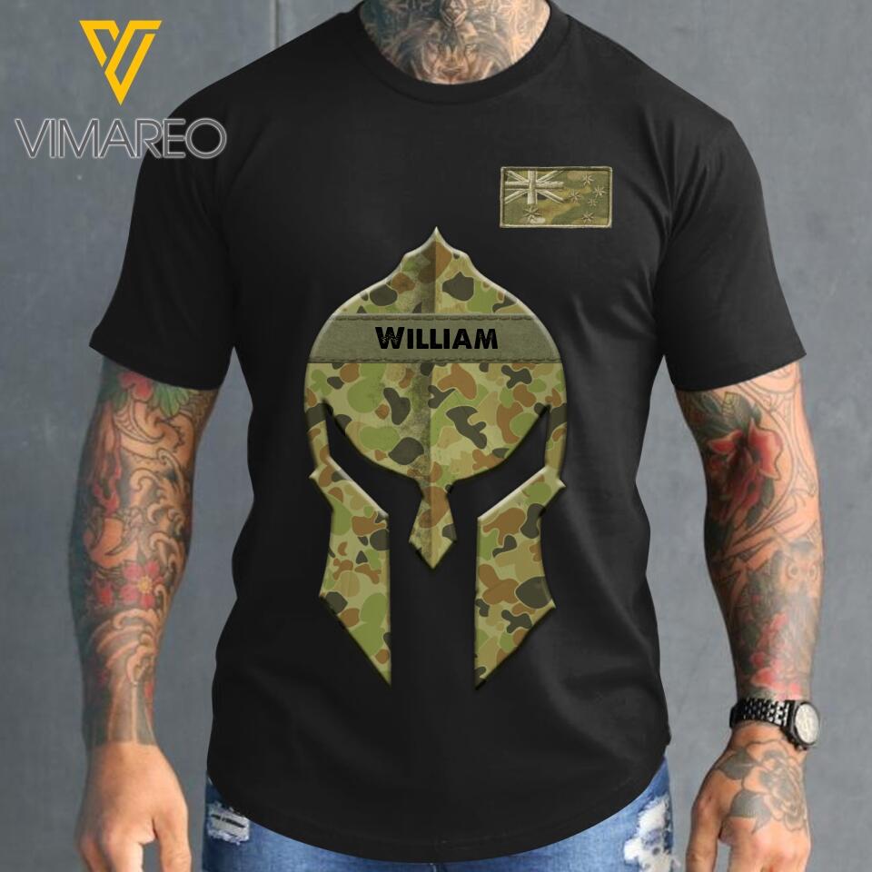 Personalized Australian Soldier Tshirt Printed 22FEB-HC16