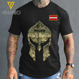 Personalized Austrian Soldier Tshirt Printed 22FEB-HC16