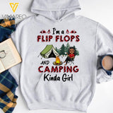 Personalized I'm A Flip Flops And Camping Kinda Girl Printed 22JAN-DT07