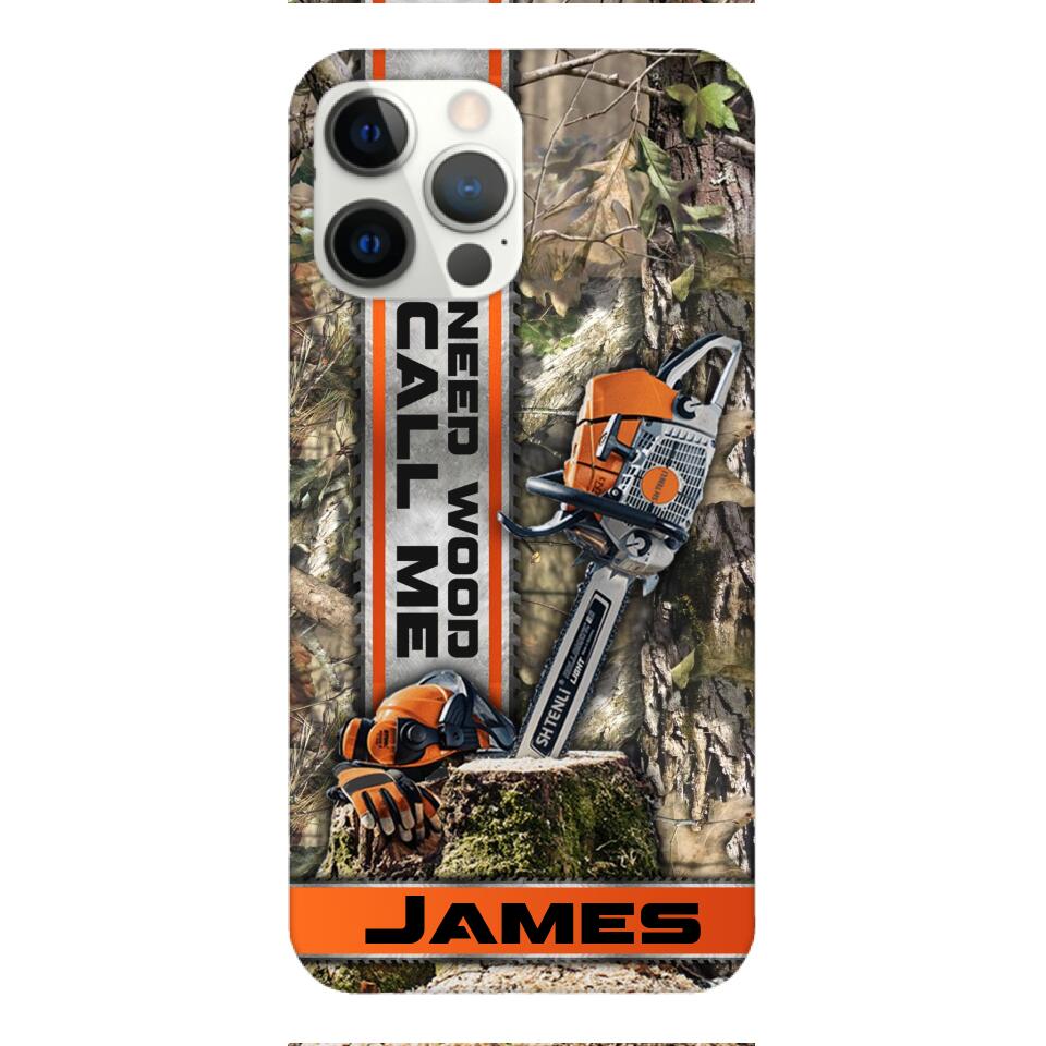 Personalized Arborist Phone Case Printed 22FEB-MQ21
