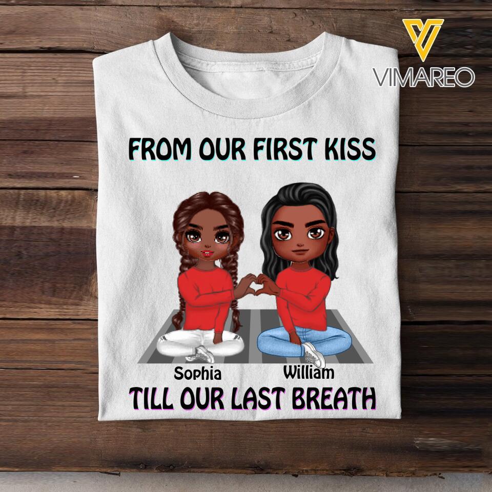 Personalized Couple Tshirt Printed 22FEB-DT22