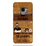 Personalized Grumpy Old Man Loves Dogs Phone Case Printed 22FEB-HC24