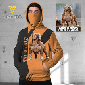 PERSONALIZED PITBULL UPLOAD PHOTO SNOOD HOODIE QTHC2502