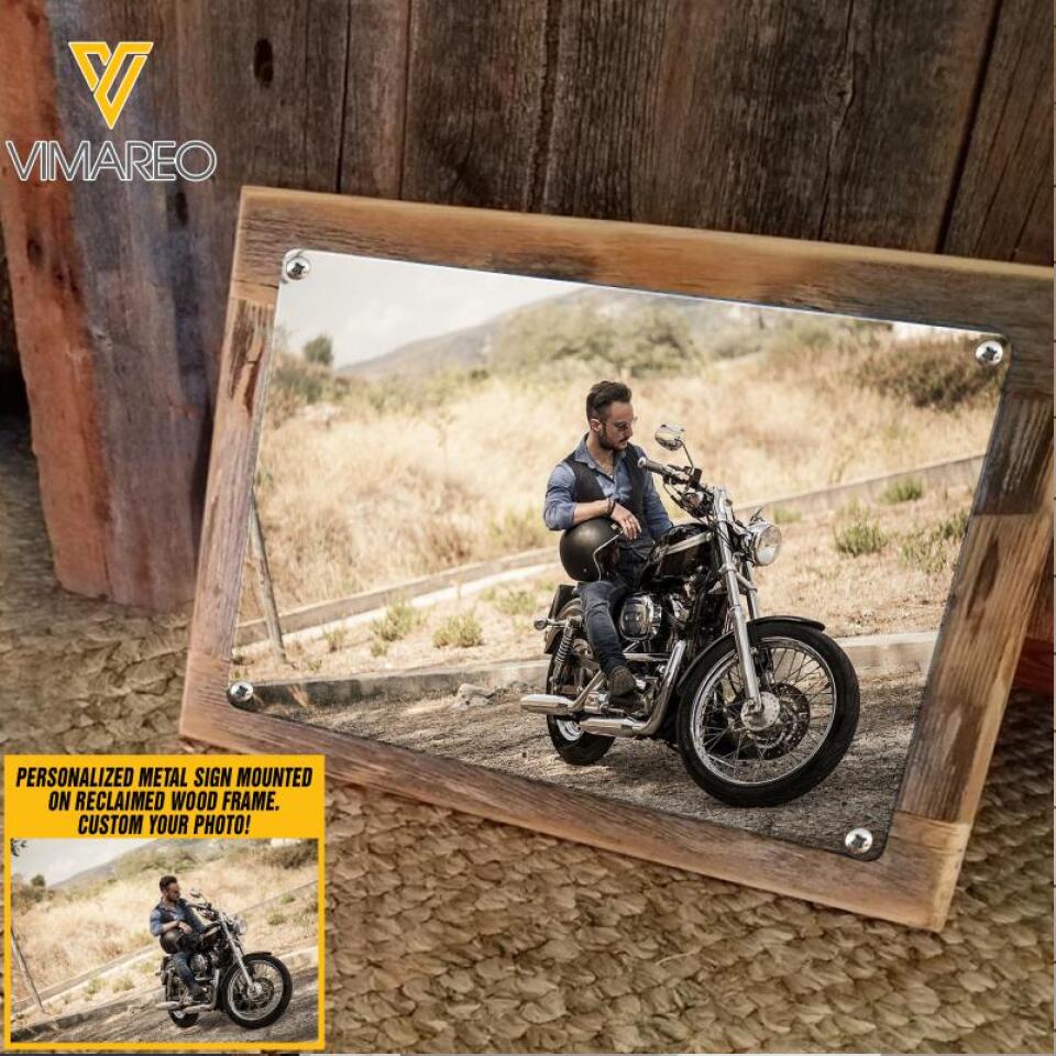 Personalized Biker Metal Sign Printed 22FEB-DT26