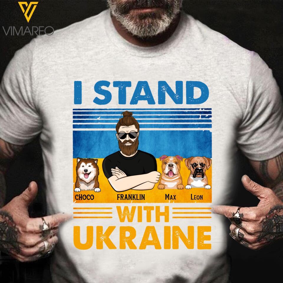 Personalized I Stand With Ukraine Tshirt Printed 22FEB-HQ28