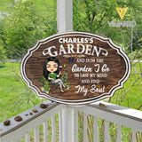 PERSONALIZED AND INTO THE GARDEN I GO TO LOSE MY MIND AND FIND MY SOUL WOOD SIGN 22FEB-HC28