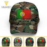 Personalized Portugal Soldier/Veterans Camo Peaked Cap 22FEB-LN26