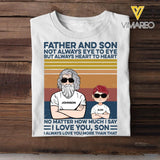 PERSONALIZED ALWAYS HEART TO HEART AND SAY I LOVE YOU MOTHER FATHER AND DAUGHTER, SON TSHIRT QTDT0103