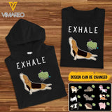 PERSONALIZED EXHALE BLACK HOODI / TSHIRT QTDT0203