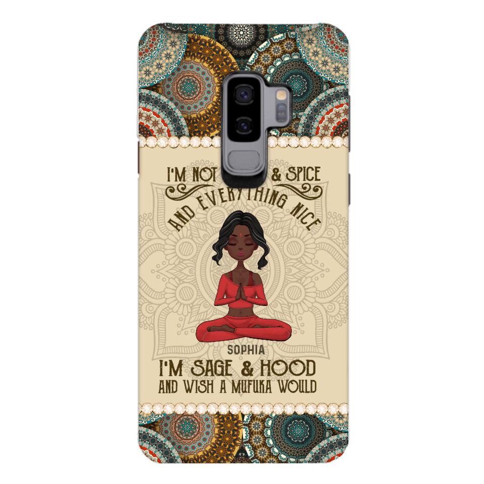 Personalized Girl Yoga Phone Case Printed 22MAR-QH03