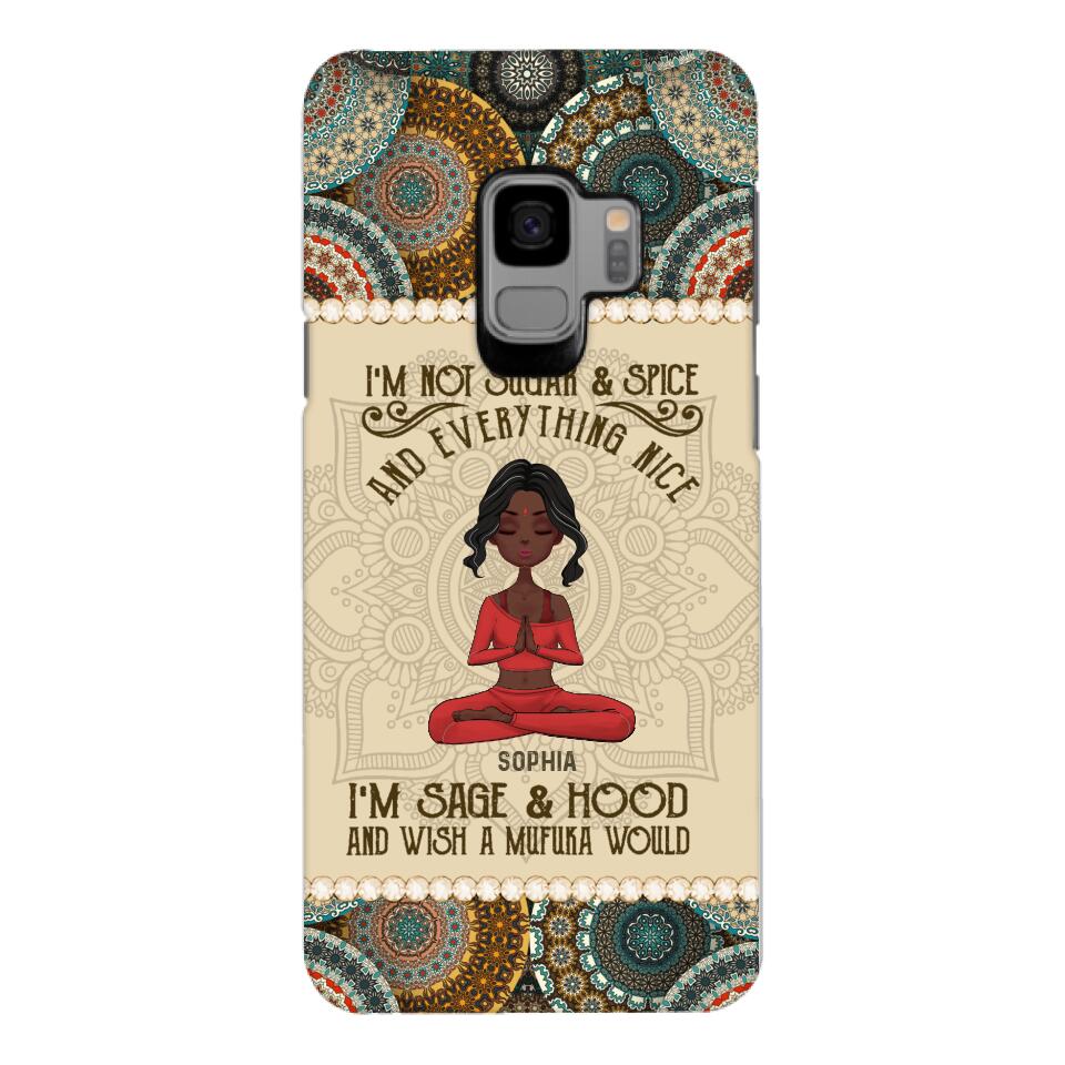 Personalized Girl Yoga Phone Case Printed 22MAR-QH03