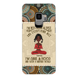 Personalized Girl Yoga Phone Case Printed 22MAR-QH03