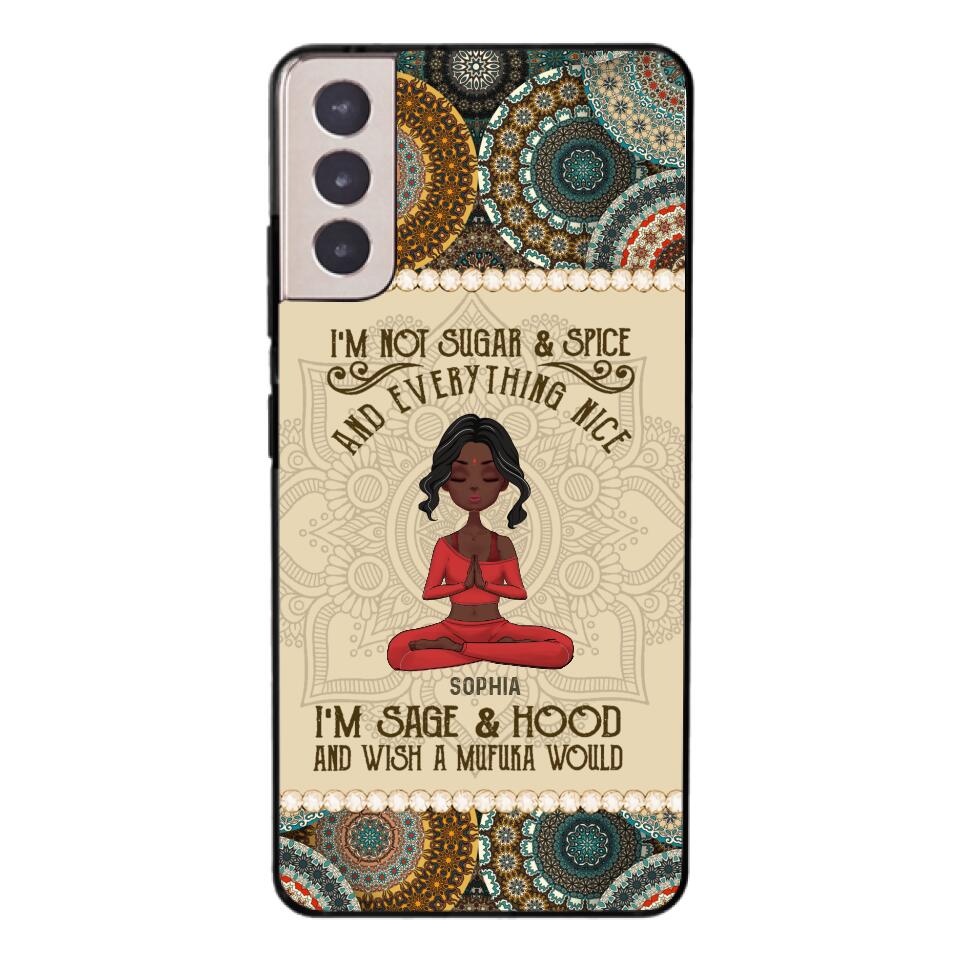 Personalized Girl Yoga Phone Case Printed 22MAR-QH03